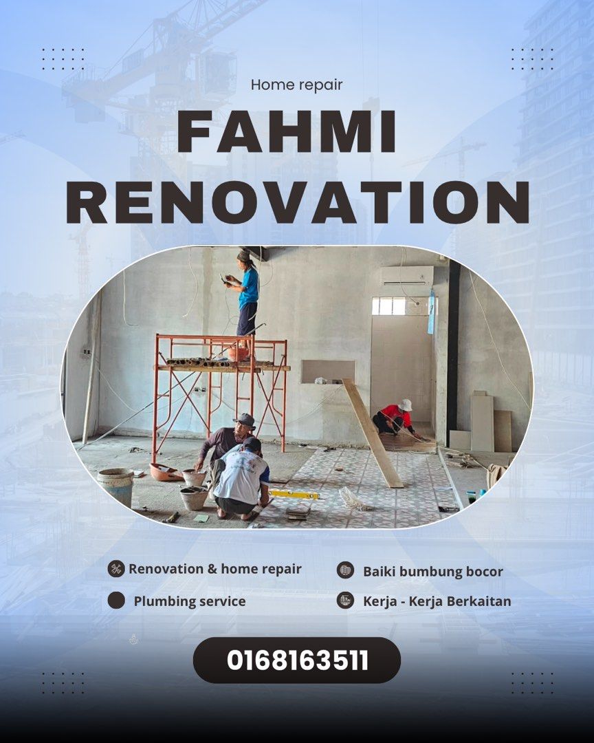 Mohd Fahmi – Pakar Tukang Rumah, Paip & Bumbung Bocor | Perkhidmatan Pembaikan Cepat