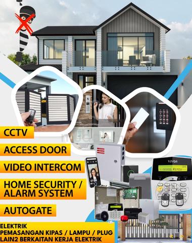 Perkhidmatan Tukang Bangunan, Elektrik, CCTV, Access Door, PA Sistem & Autogate – Pakar Penyelesaian Penuh