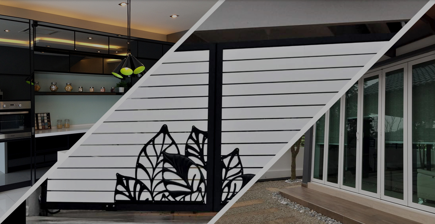 Railing, Pagar, Pintu Utama, Bumbung, Kanopi, Tangga & Panel Komposit Aluminium di Johor Bahru (JB)