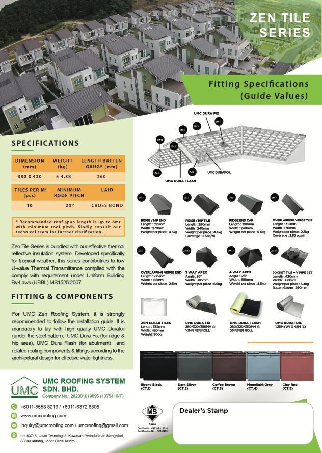 UMC Roofing System Sdn Bhd – Pakar Bumbung Berkualiti, Perkhidmatan Pemasangan & Penyelenggaraan