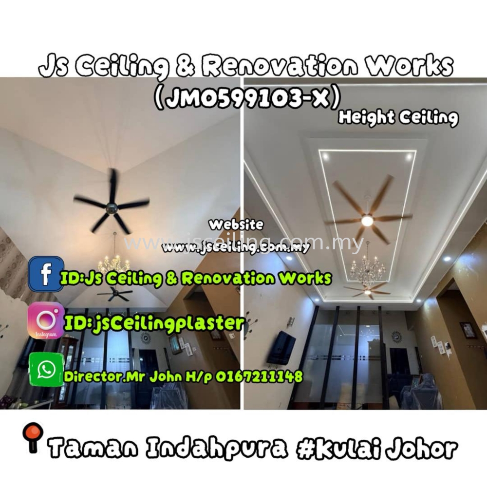 Reka Bentuk Siling JS – Ide Reka Bentuk Renovasi Moden | Inspirasi Reka Bentuk