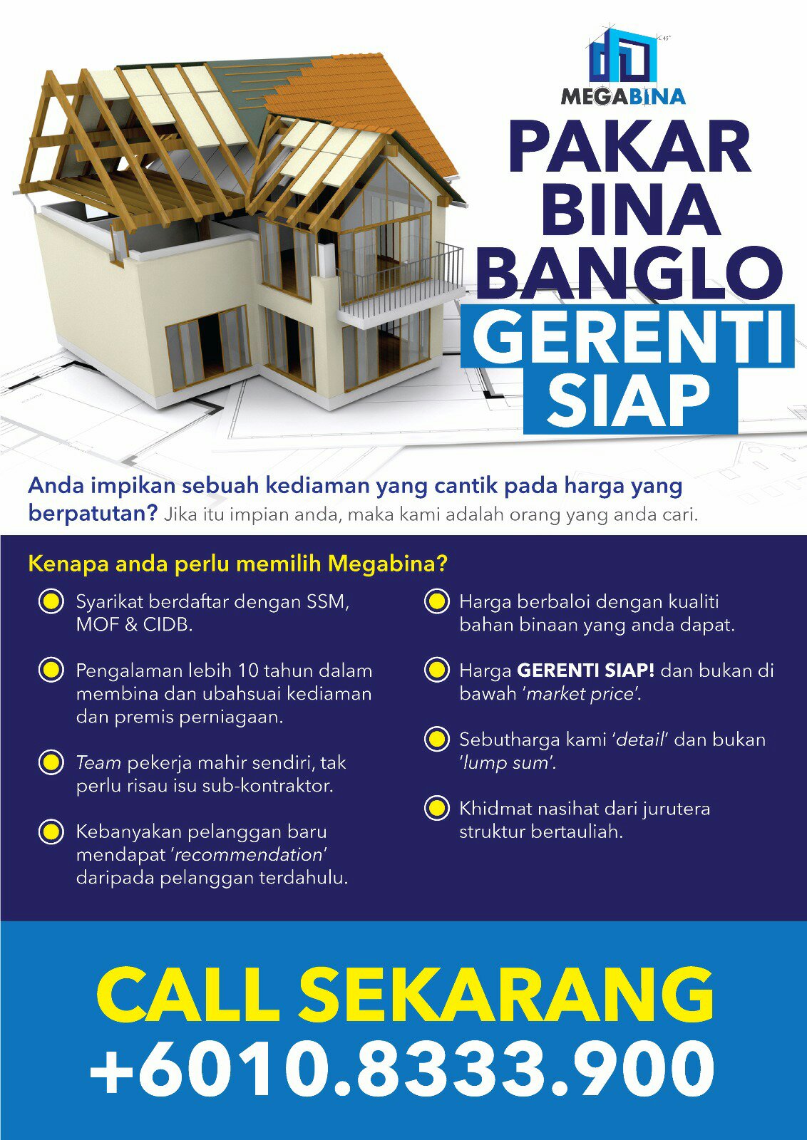 Kontraktor Ubahsuai & Bina Rumah – Rekabentuk Moden, Kualiti Tinggi, Harga Berpatutan